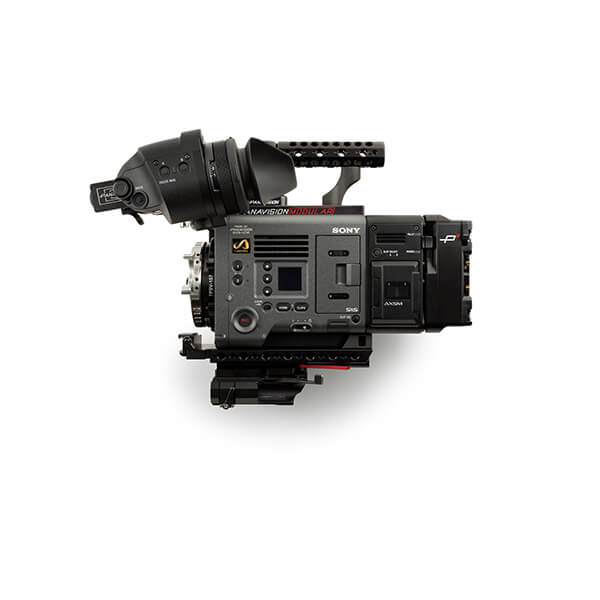 Sony Venice 2 with Panavision modular accessories camera over white background